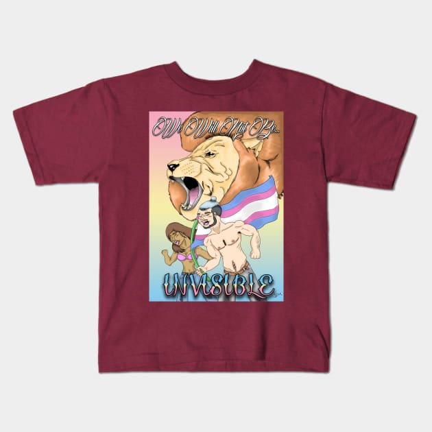 We will not be invisible! Kids T-Shirt by SamuelMcCrackenArtworks